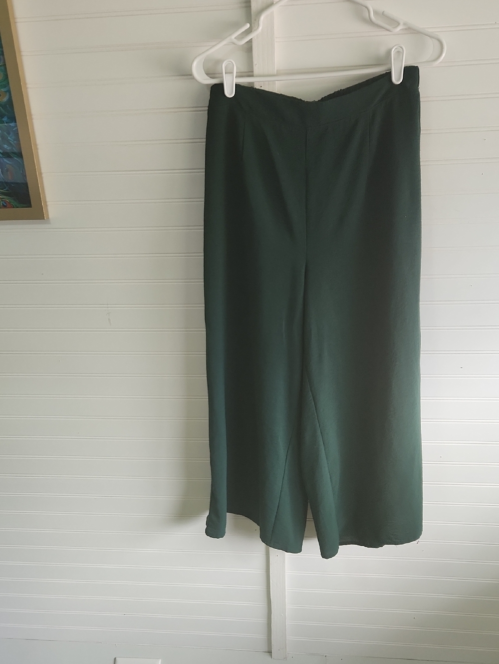 Dark Green Wide Leg Pants